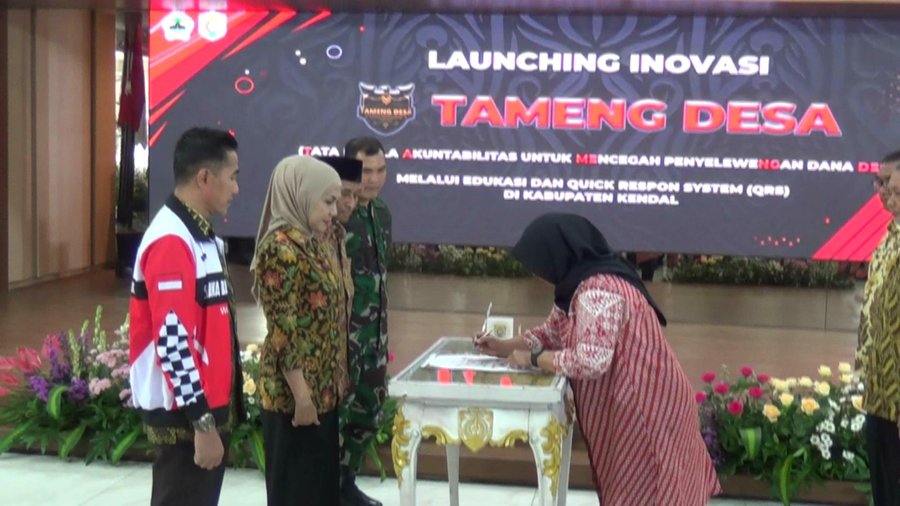 Cegah Penyalahgunaan Dana Desa, Bupati Kendal Launching Program Tameng
