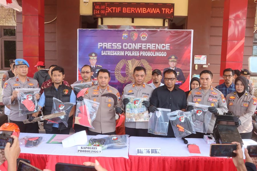Polres Probolinggo Amankan 9 Orang Tersangka Kasus 3c Selama Juli 2025