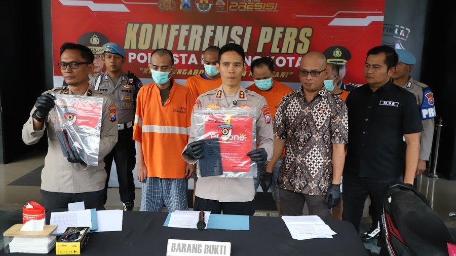Polresta Malang Kota Berhasil Ungkap 3 Kasus Curanmor 4 Tersangka Diam