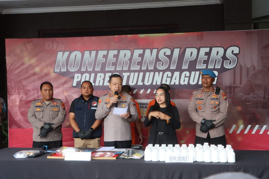 Polres Tulungagung Berhasil Amankan Tersangka Pengedar Narkoba Diduga 