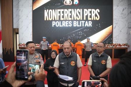 Gerak Cepat Polres Blitar Berhasil Amankan 9 Tersangka Kasus Pengeroyo
