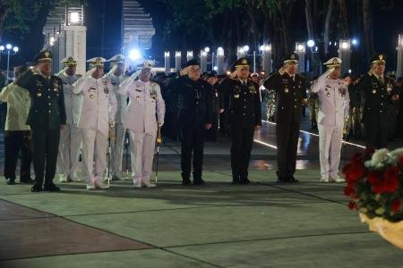 Hadiri Renungan Suci Jelang HUT ke80 Wakapolda Jatim  Semangat Juang P