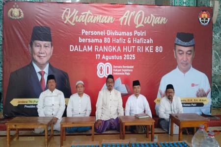 Wujud Syukur 80 Tahun Kemerdekaan RI Divisi Humas Polri Bersama 80 Haf