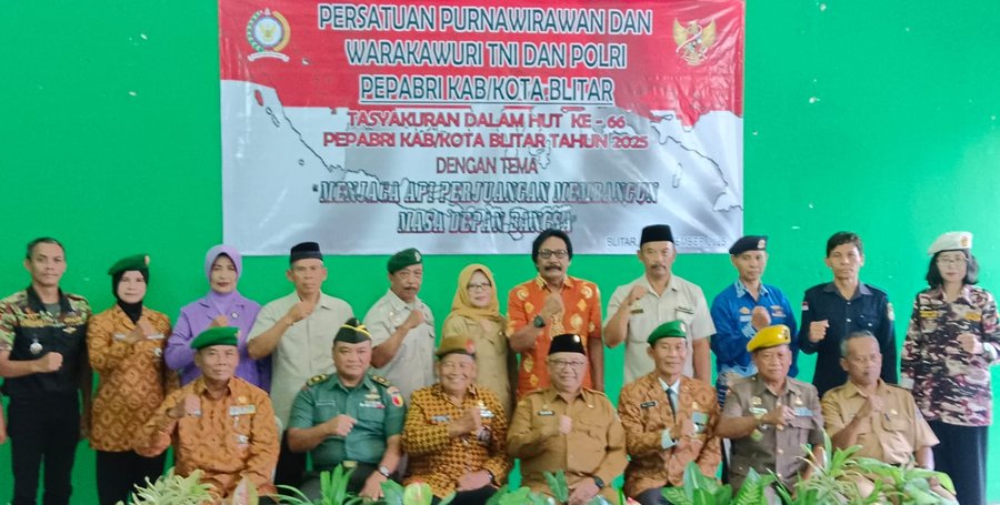 Pepabri Blitar Gelar Tasyakuran Hut Ke 66, Momentum Menjaga Api Perjua