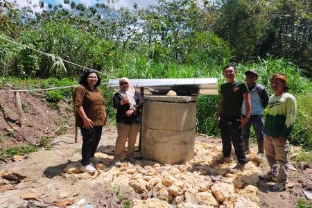 Resmikan Pemanfaatan Sumur di Dk Pepe Hasil Bantuan TJSL Perhutani