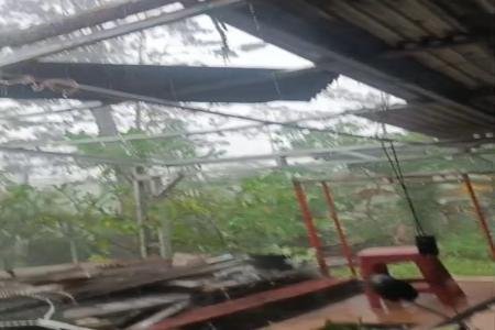 Rumah Warga Kp Jaura Muara Ciujung Timur Rusak Parah Diterjang Angin P