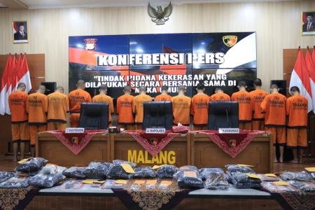 Polres Malang Tetapkan 21 Tersangka Perusakan Kantor Polisi 6 Diantara