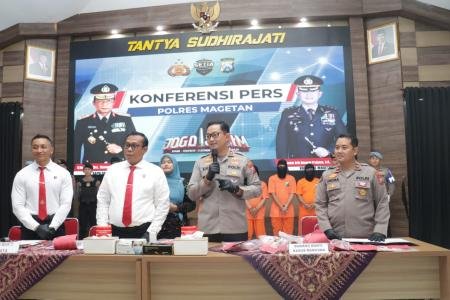 Polres Magetan Berhasil Amankan Komplotan Perampok Spesialis Minimarke