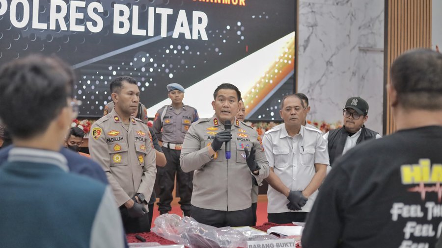 Polres Blitar Berhasil Amankan Tersangka Begal 2 Bulan Beraksi Di 18 T