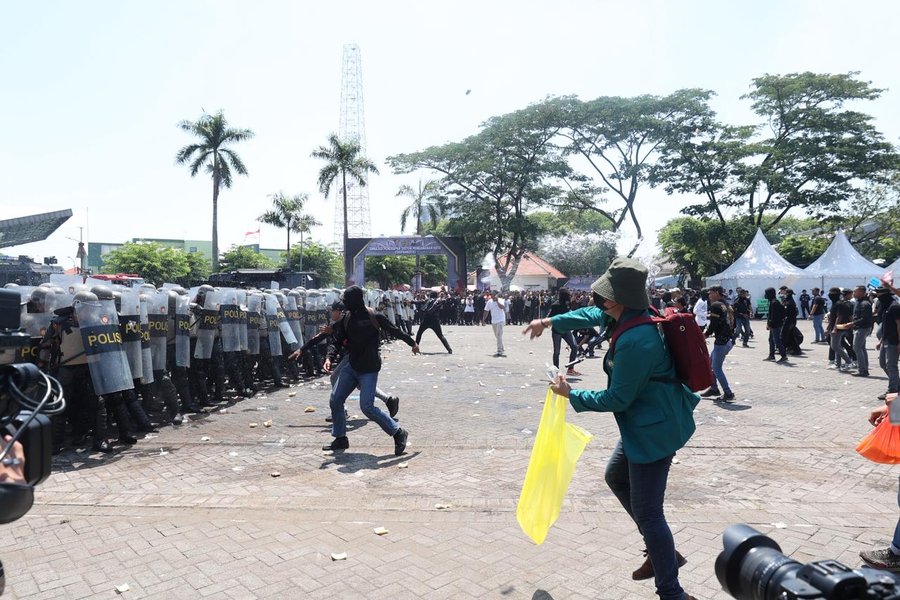Polda Jatim Gelar Simulasi Sispamkota Pastikan Kesiapan Personel Hadap