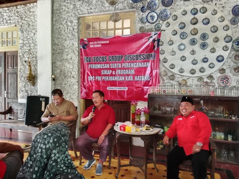 Pdi Perjuangan Batang Gelar Fgd, Rumuskan Sikap Dan Program Jelang Pem