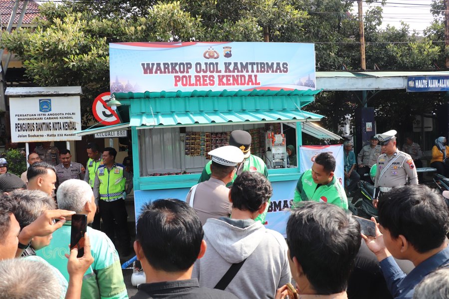Polres Kendal Dorong Ojol Jadi Mitra Keamanan, Hadirkan Warkop Dan Lay