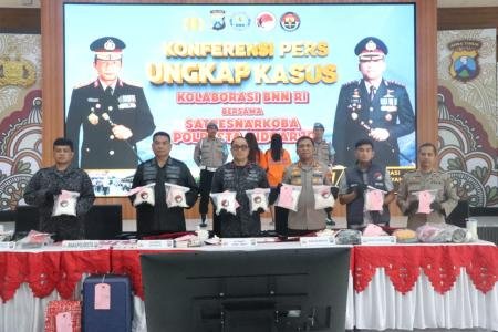Polresta Sidoarjo Berhasil Gagalkan Penyelundupan 82 Kilogram Sabu