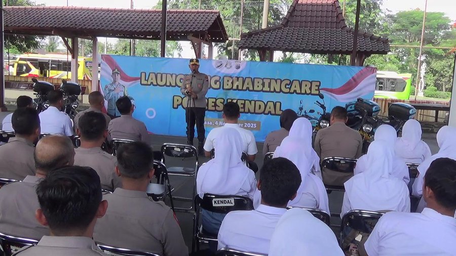 Polres Kendal Luncurkan Program â€œbhabincareâ€ Kawal Mbg, Ce