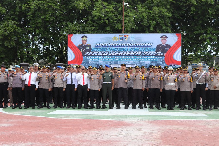 Ops Zebra Semeru 2025 Resmi Digelar, Polres Sumenep Perketat Pengawasa