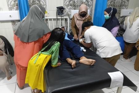 Keracunan Massal di SMP Bina Karya Cimanggu 18 Siswa Dilarikan ke Pusk