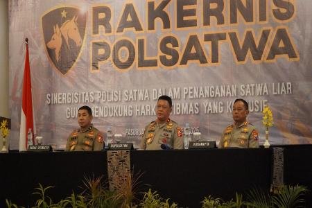 70 Polisi Satwa Ikuti Rakernis Ditpolsatwa di Pasuruan