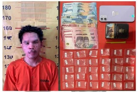 Polres Pasuruan Tangkap Pengedar Sabu di Prigen Beserta 30 Poket Siap 