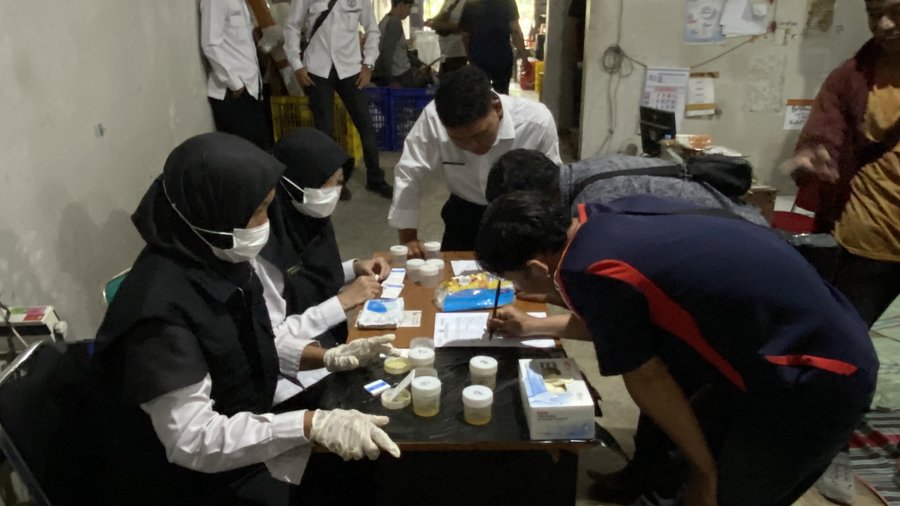 Cegah Narkoba Lewat Paket, Bnnk Kendal Tes Urine Karyawan Jne