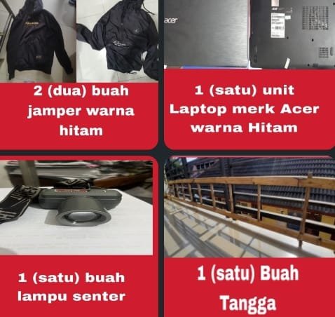 Gasak Laptop Sekolah Lewat Atap, Dua Pemuda Terancam 7 Tahun Penjara