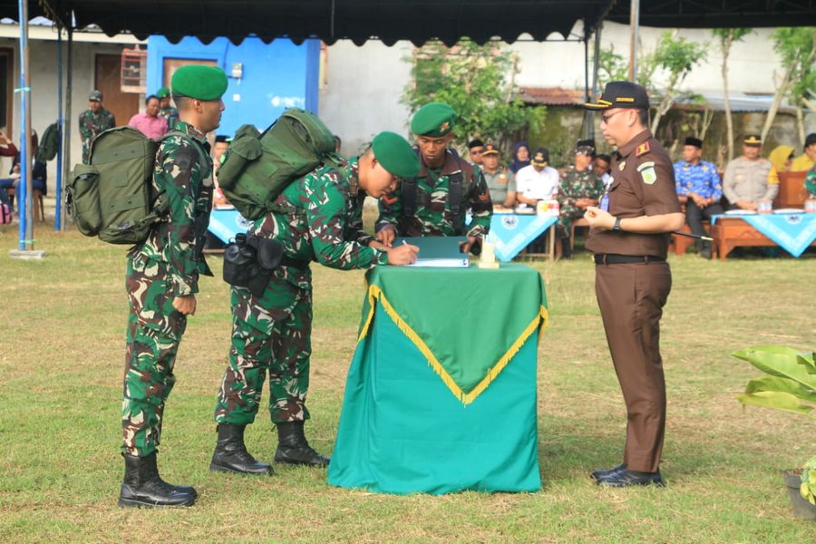Dandim 0808 blitar Sambut Peleton Beranting Yudha Wastu Pramuka Jaya K