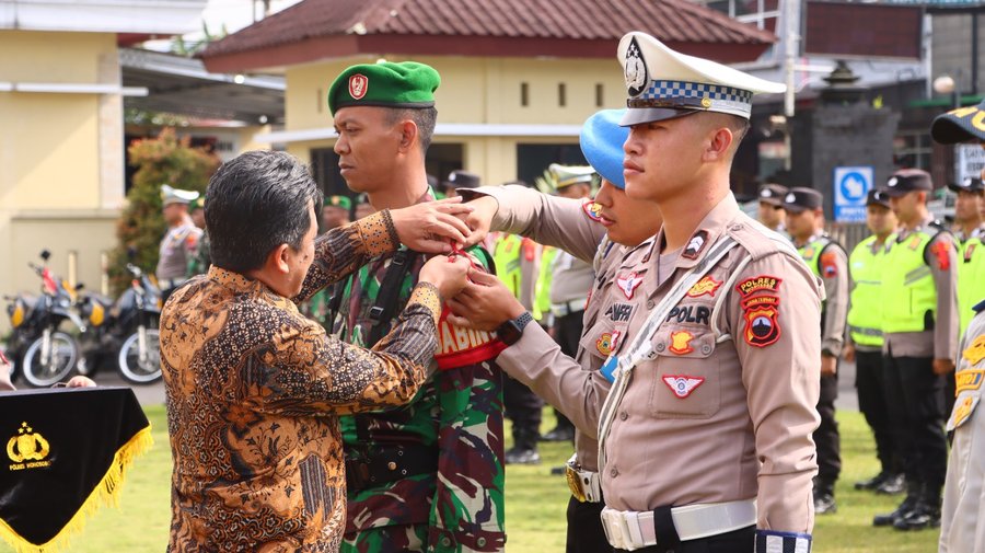 Polres Wonosobo Gelar Apel Pasukan Operasi Lilin Candi 2025, Siap Tota