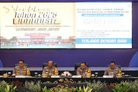 Kapolda Jatim  Situasi Kamtibmas 2025 di Jawa Timur Relatif Kondusif