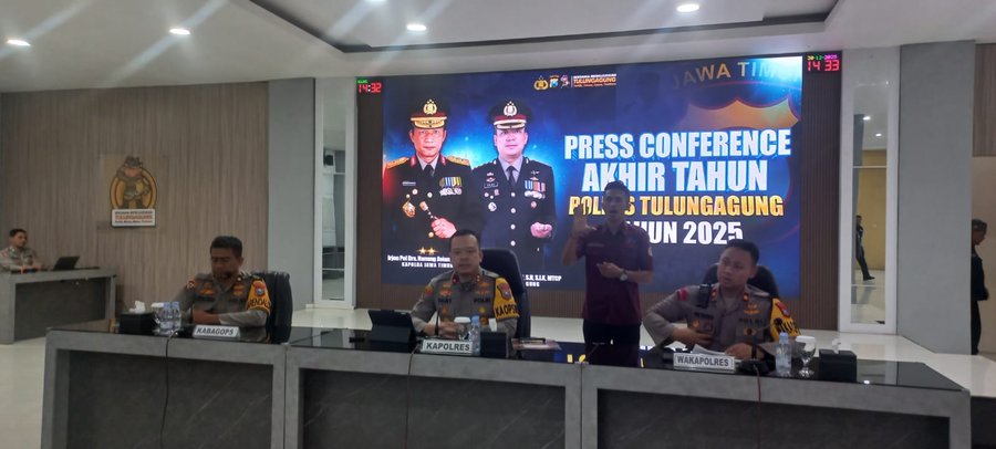Kinerja Polres Tulungagung Sepanjang 2025 Menguat, Kapolres Paparkan C