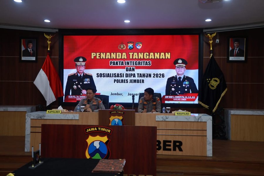 Awal 2026 Polres Jember Tegaskan Komitmen Integritas Dan Transparansi 
