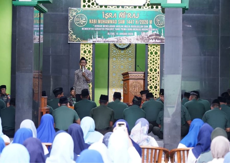 Peringati Isra' Mi'raj 1447 H, Kodim 0808 blitar Tanamkan Karakter Pra