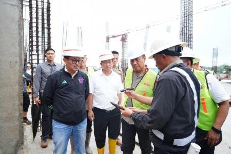 Wakapolri Tinjau Pembangunan SMA Kemala Taruna Bhayangkara Progres Cap