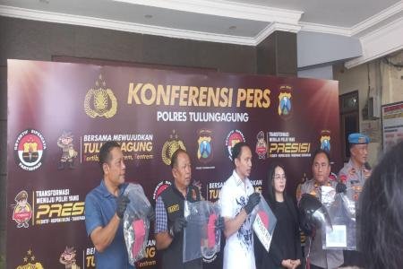 Satreskrim Polres Tulungagung Ungkap Dua Kasus Jambret yang Menyeramka
