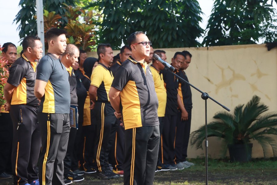 Polres Pasuruan Gelar Kerja Bakti Dukung Gerakan Indonesia Asri