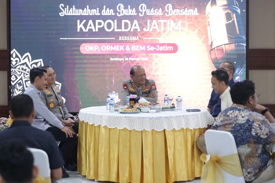 Kapolda Jatim Silaturahmi Dan Buka Puasa Bersama Okp, Ormek Dan Bem Se