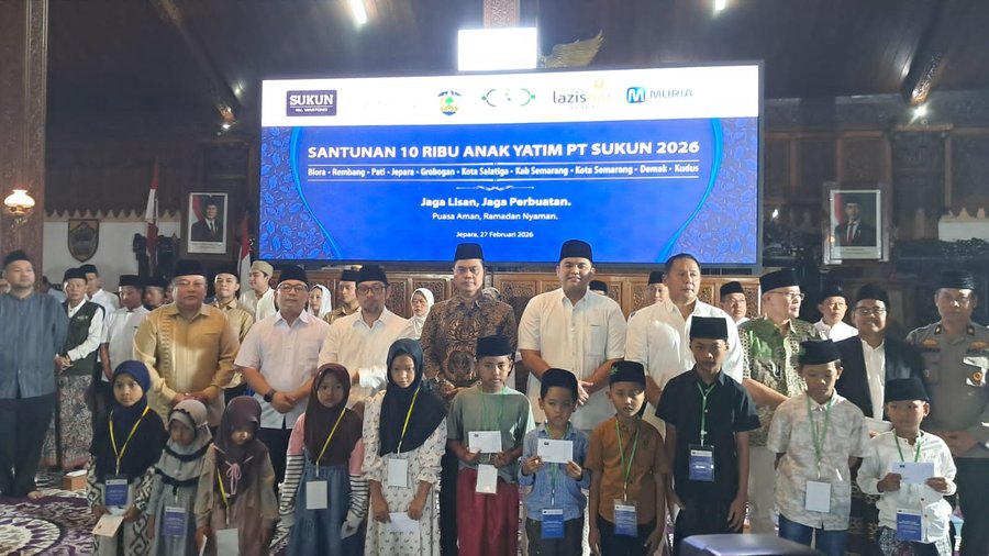 Jepara Jadi Bagian Gerakan Kebaikan Pt Sukun, 10 Ribu Anak Yatim Terim