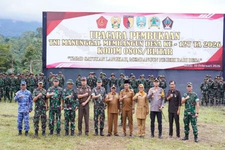 Wujudkan Sinergi Membangun Desa TMMD Ke 127 Kodim 0808Blitar Resmi Dib