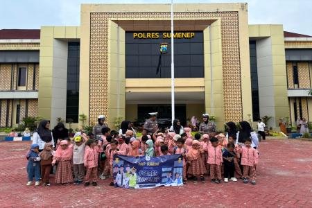 Satlantas Polres Sumenep Bangun Budaya Tertib Lalu Lintas Sejak Usia D