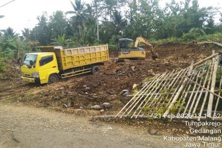 Diduga Tambang Galian C Ilegal  penyebab  longsor Marak di Desa Tumpak