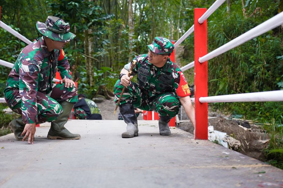 Dansatgas Tmmd Ke 127 Pastikan Pembangunan Fisik Tepat Sasaran Di Gand