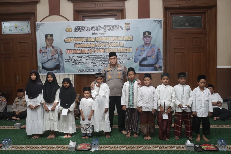 Penuh Hikmah Ramadhan, Kapolres Dr Aryo Dwi Wibowo Gelar Peringatan Nu