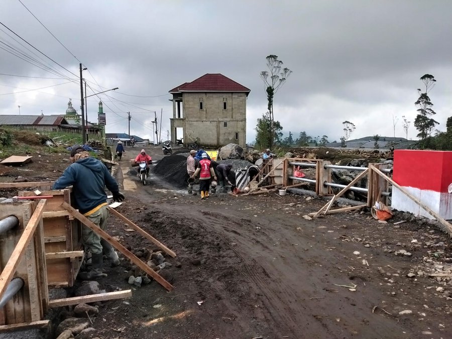 Pembangunan Jembatan Armco Kali Bambangan Dikebut, Akses Warga Segera 