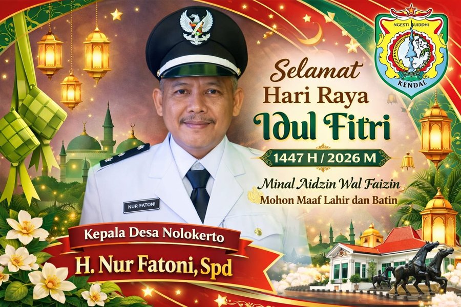 Kades Nolokerto H. Nur Fathoni Ucapkan Idul Fitri, Tegaskan Siap Kerja