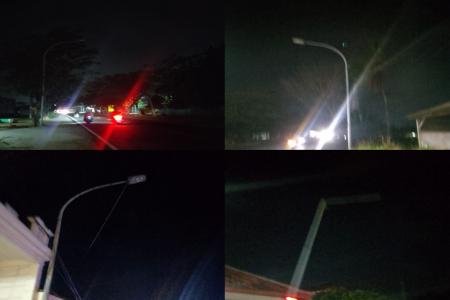 23PJU Mati Tanpa Perbaikan Pengendara Terancam di Jalur TaddanTambaan